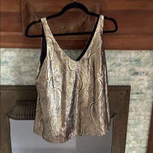 JCrew metallic sheen tank